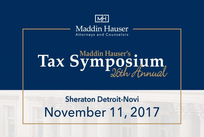 TWENTY-SIXTH ANNUAL TAX SYMPOSIUM
